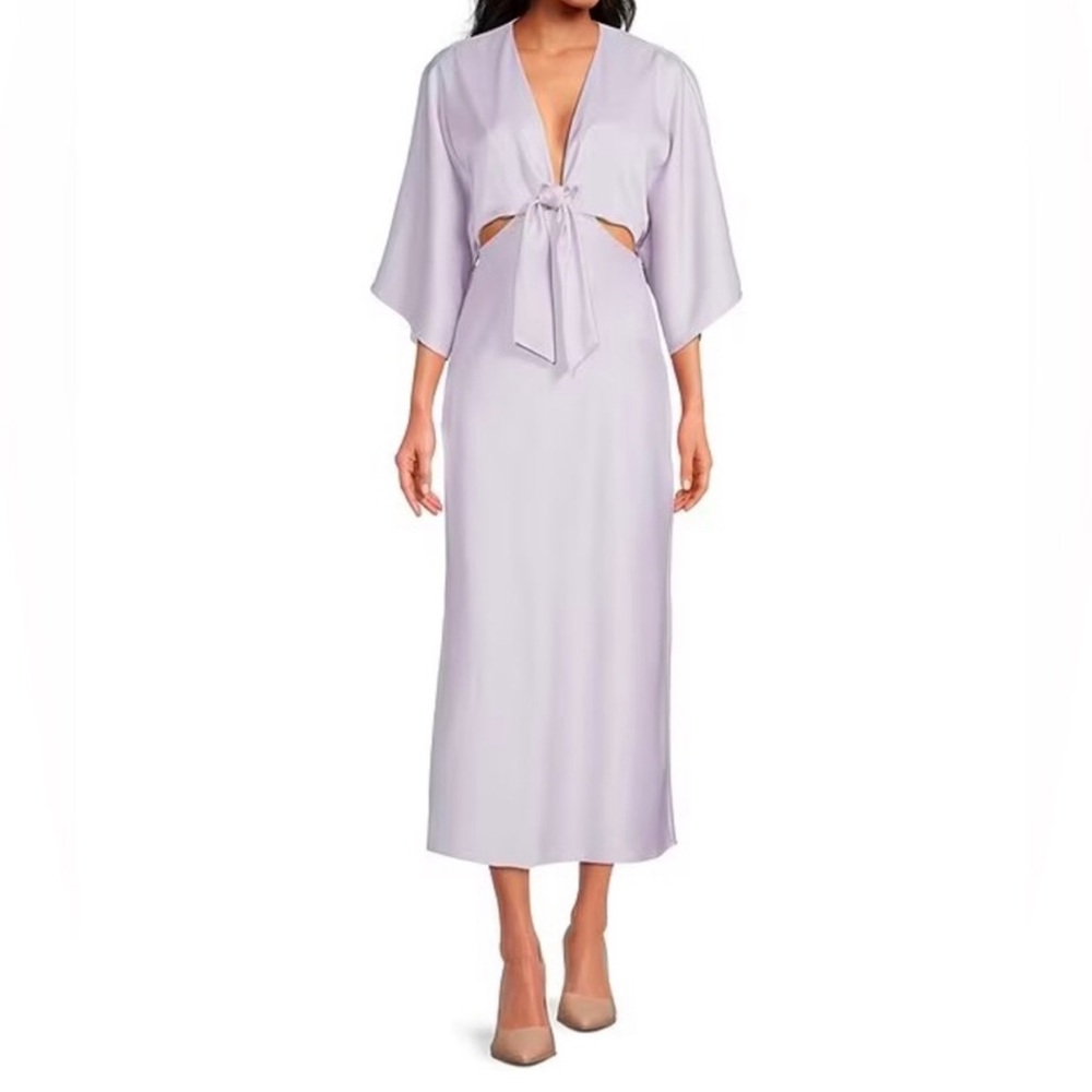 gianni bini Lavender cut out midi Dress.
